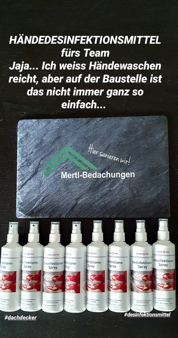 Auswirkungen des Coronavirus bei Mertl-Bedachungen