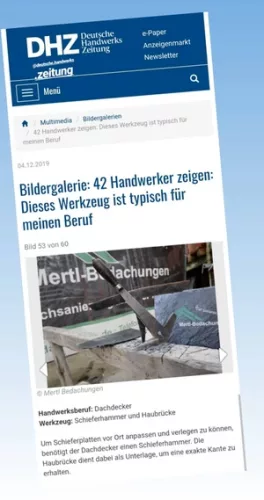 DHZ-Artikel: Wir zeigen ein typisches Dachdecker-Werkzeug