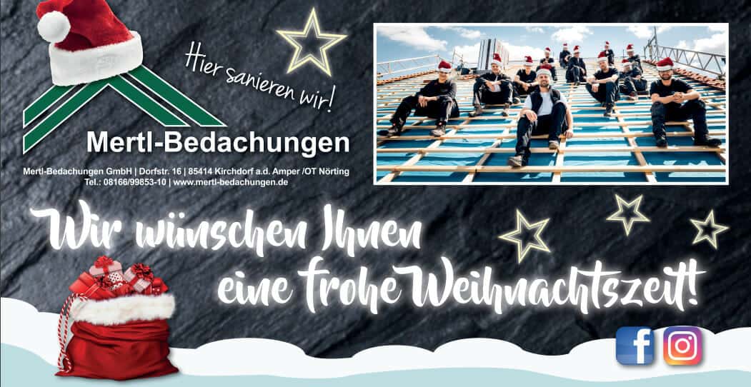 Mertl-Bedachungen Weihnachten