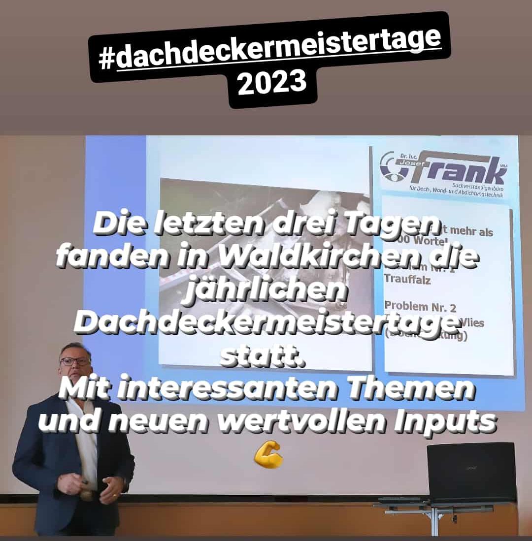 Dachdeckermeistertage